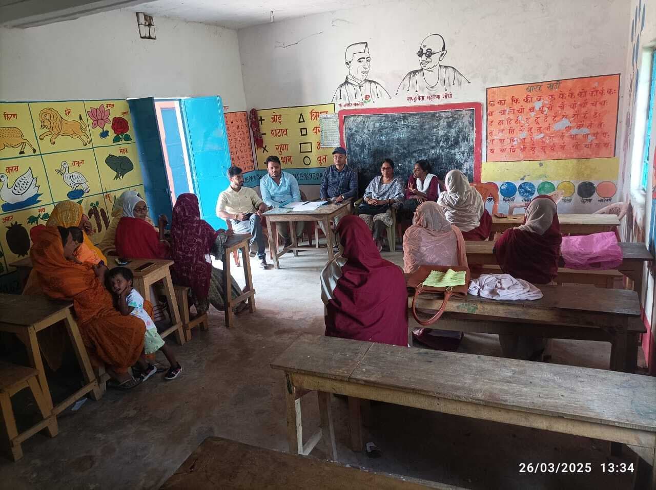 सुपोषित ग्राम पंचायत अभियान के तहत आंगनबाड़ी सेविकाओं को दिया गया प्रशिक्षण