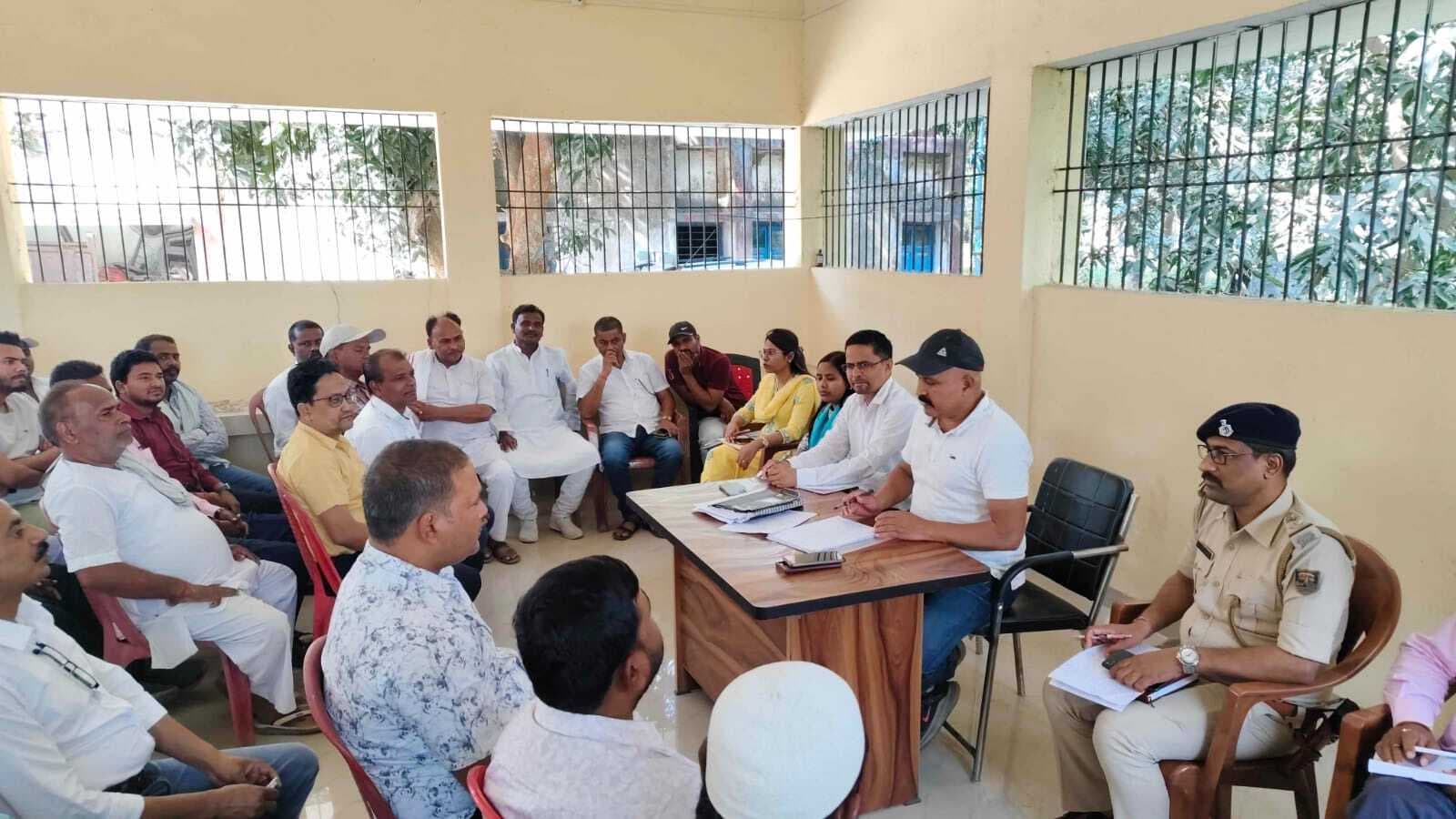 रामनवमी, चैत्र नवरात्र व ईद को लेकर हुई शांति समिति की बैठक