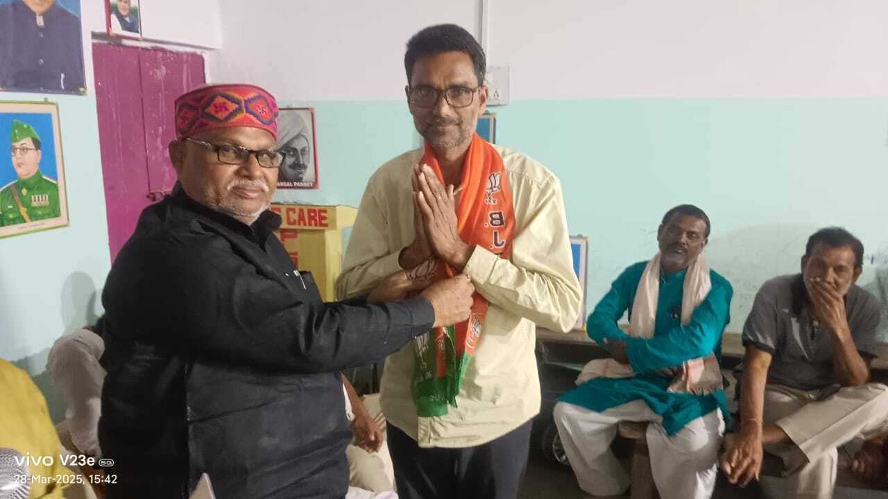 वजीरगंज भाजपा दक्षिणी मंडल युवा प्रकोष्ठ के अध्यक्ष बने पंकज