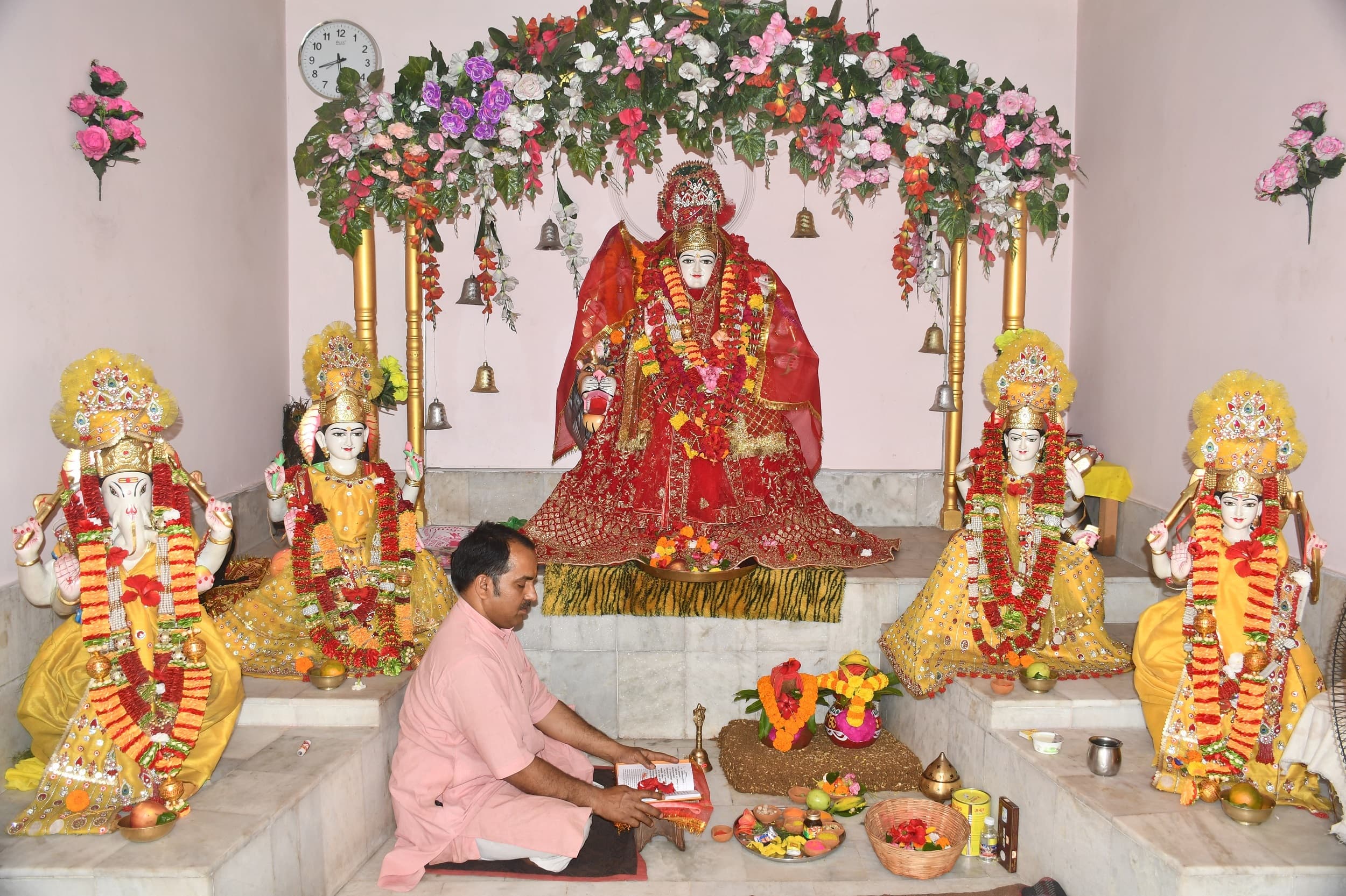 Bokaro News : कलश स्थापना के साथ चैत्र नवरात्र शुरू