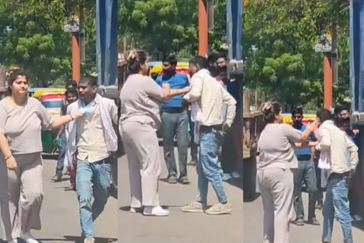 Viral Video: वाह रे राम राज! गरीब का गाल, अफसर की बीबी का तमाचा, देखें वीडियो