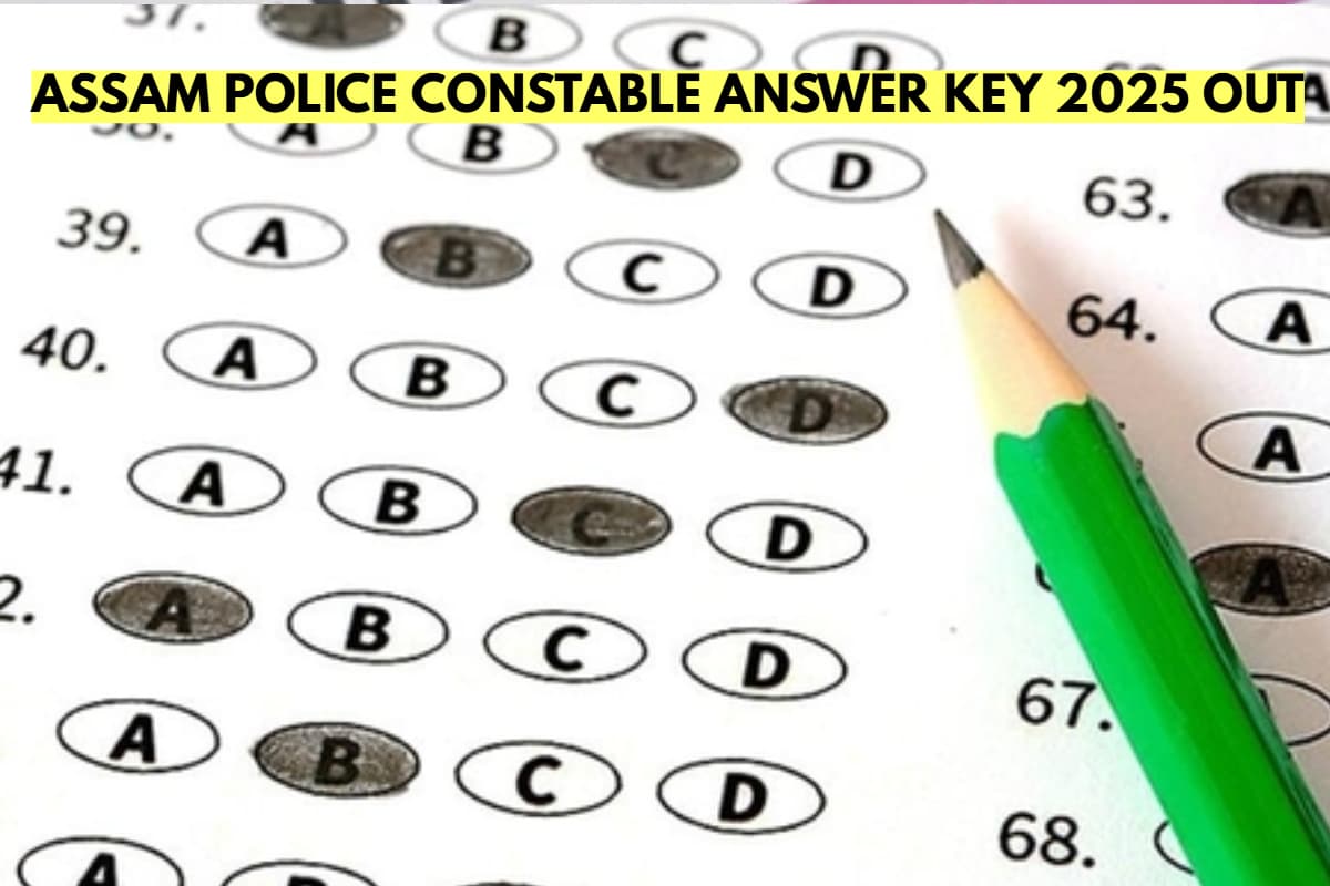 SLPRB Assam Police Constable Answer Key 2025 Out