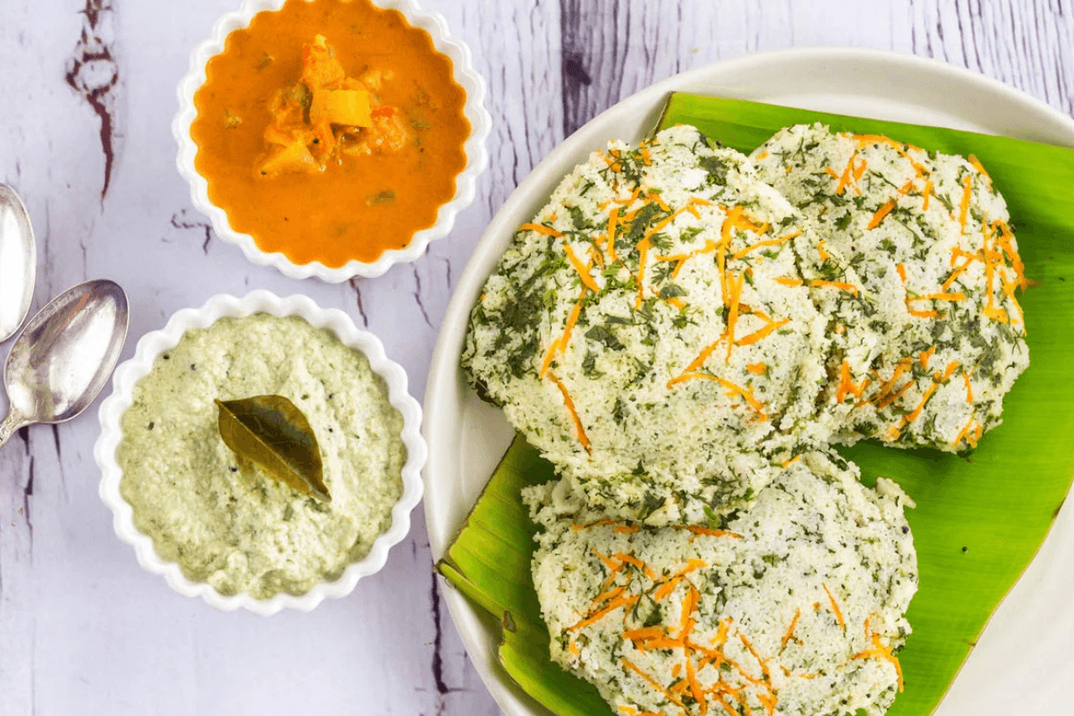 Stuffed Palak Idli Recipe