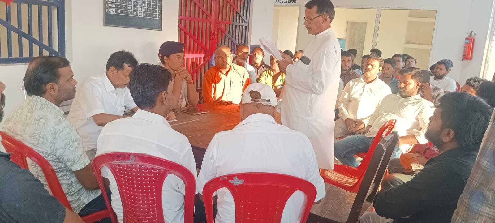 चम्पानगर में रामनवमी शोभायात्रा को लेकर शांति समिति की बैठक