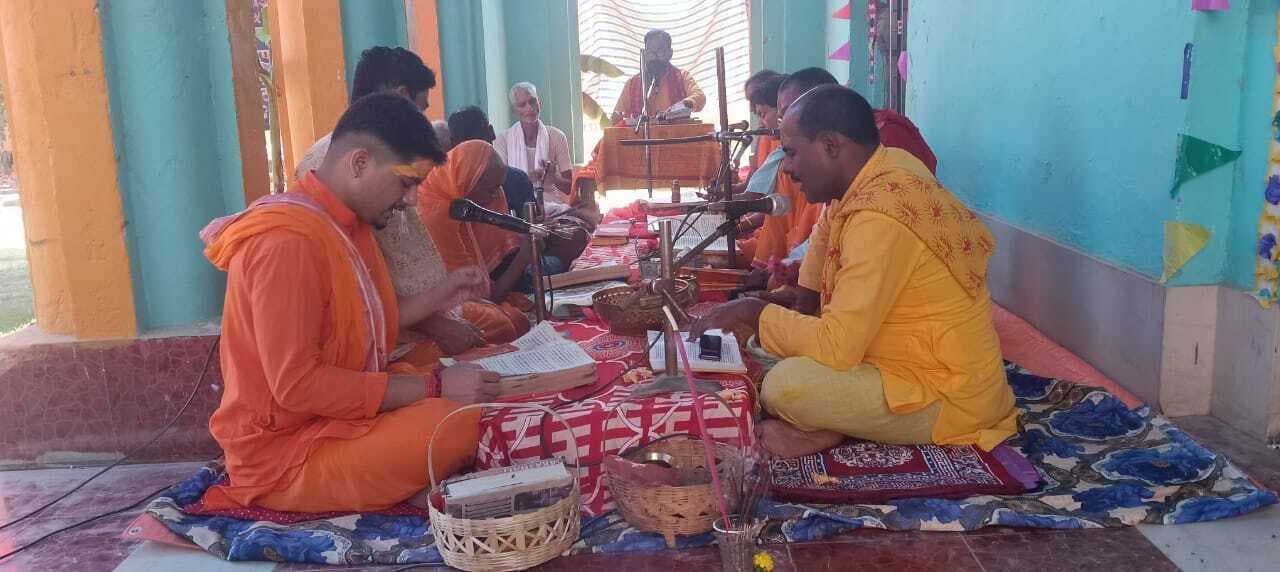 नौ दिवसीय रामचरितमानस का नवाह पारायण पाठ का हुआ आयोजन