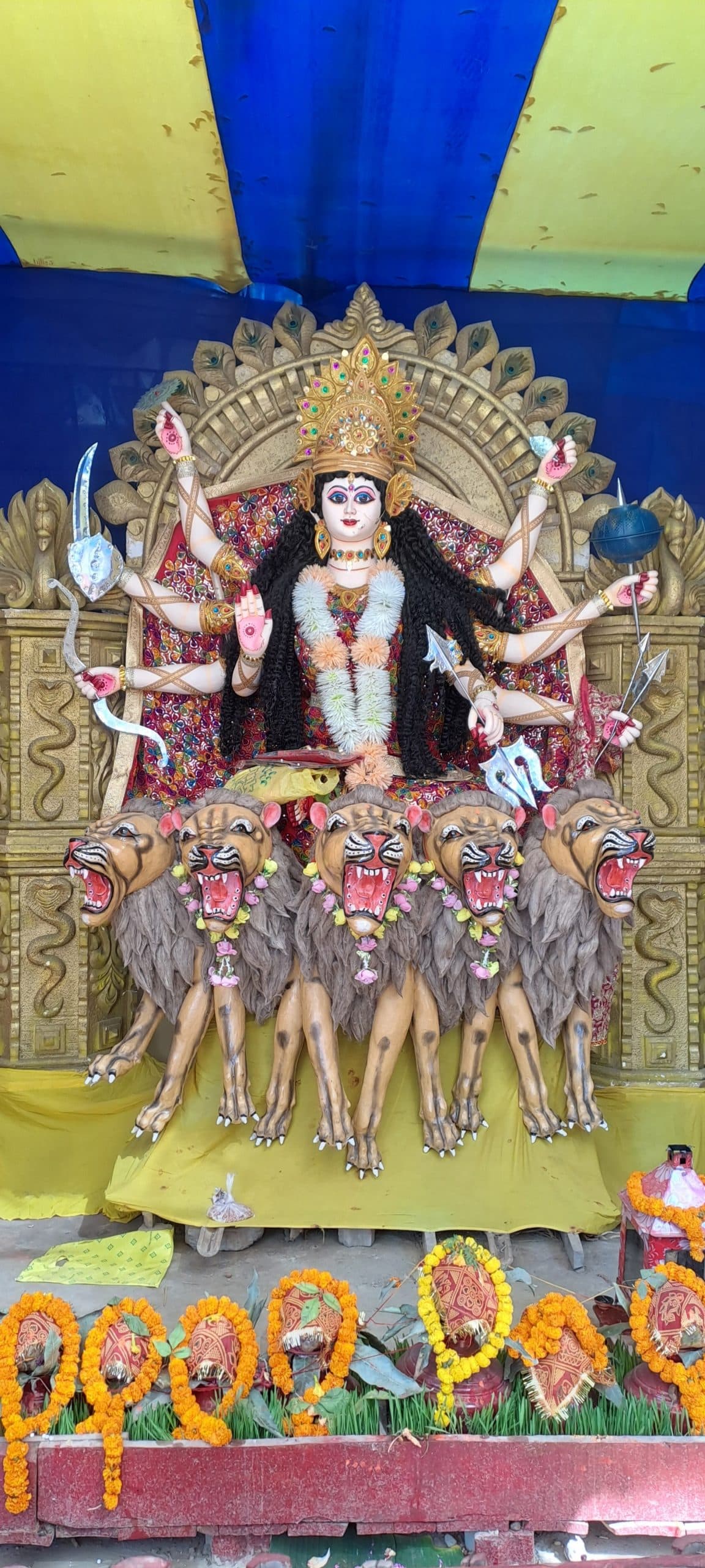 Motihari: मां का पट खुलते ही पूजा-अर्चना के लिए श्रद्धालुओं की उमड़ी भीड़