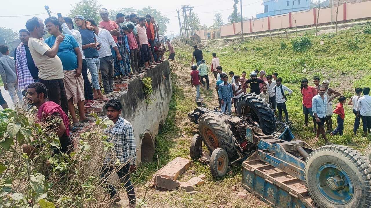 सड़क दुर्घटना में एक व्यक्ति घायल