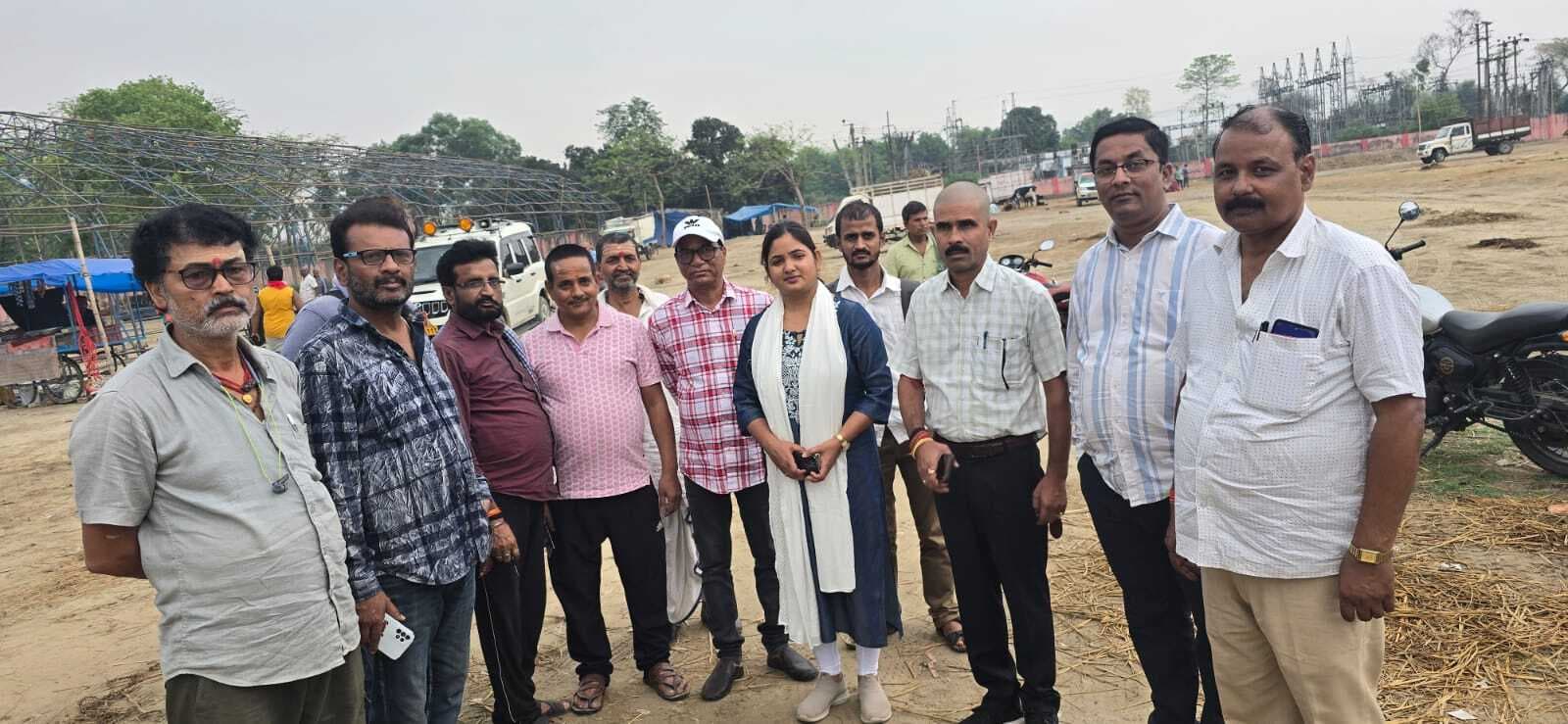 महाशिवपुराण कथा को लेकर तैयारी का ईओ ने लिया जायजा