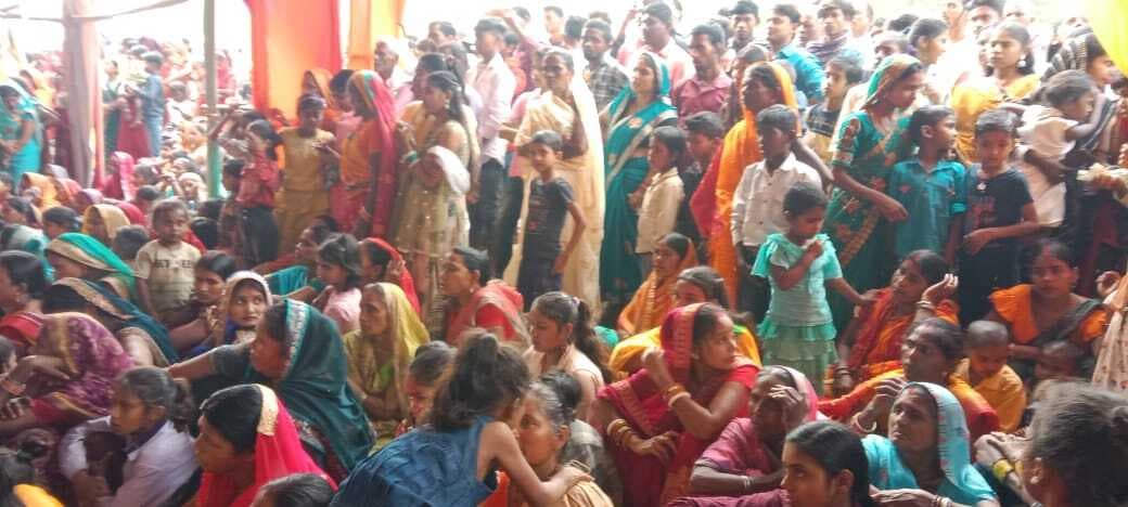 हनुमान मंदिर हरैली में रामाधुनी में उमड़ी श्रद्धालुओं की भीड़