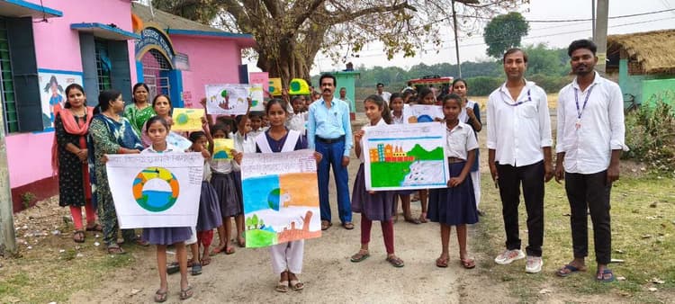 जल संरक्षण व संचयन को लेकर निकाली गयी जागरूकता रैली