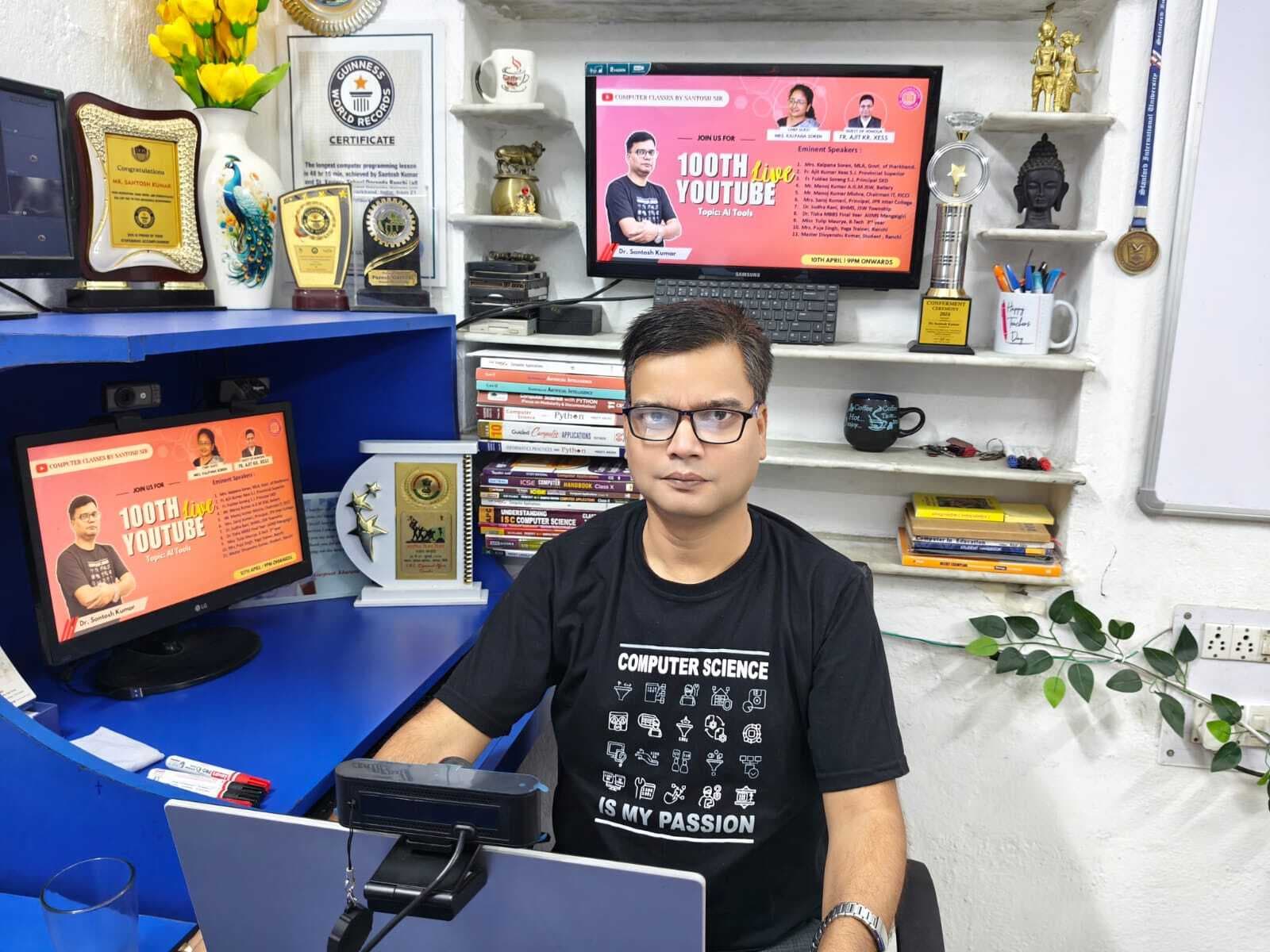 ranchi news : संत जेवियर्स स्कूल के शिक्षक डॉ संतोष ने 100 दिन में बताये 100 एआइ टूल्स