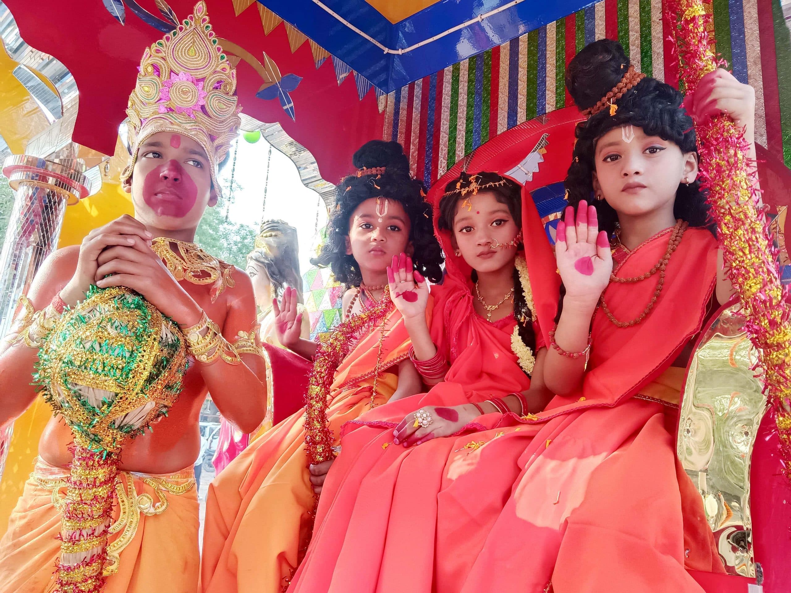 हनुमान जयंती पर निकाली गयी झांकी