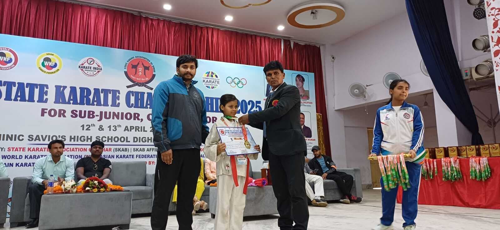 कराटे चैंपियनशिप में रोहतास के खिलाड़ियों का दिखा दमखम