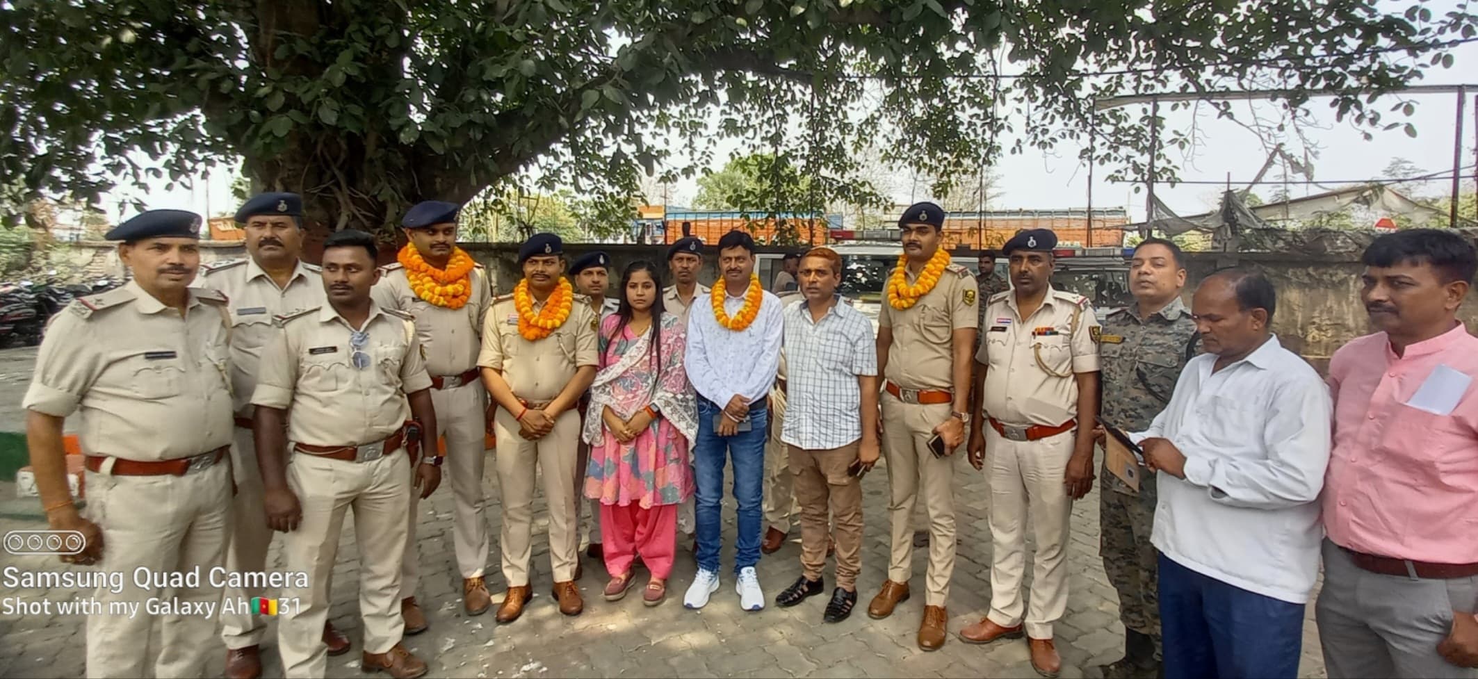 आमसथाने में स्वागत व विदाई समारोह का आयोजन