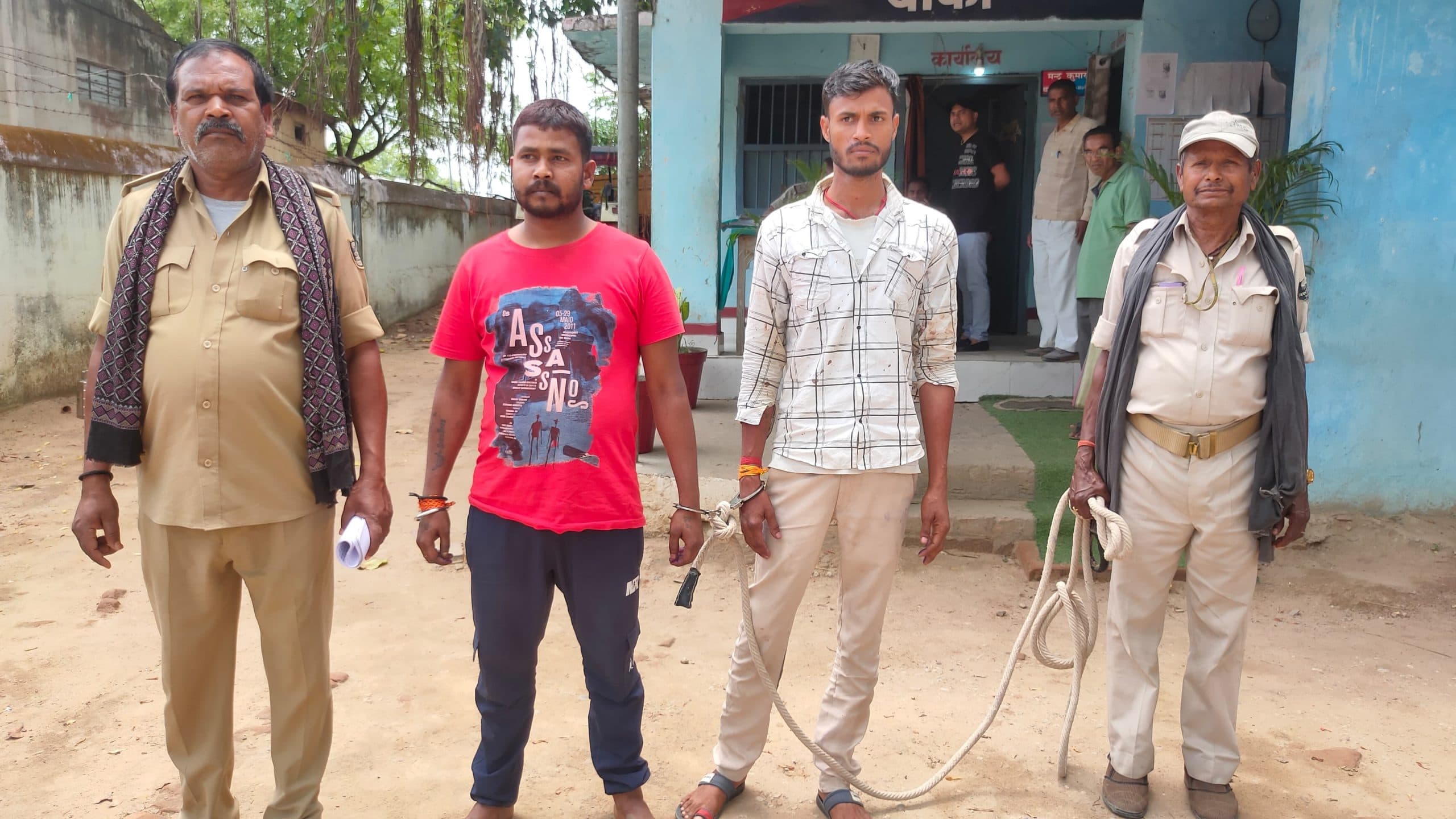 मारपीट दो अलग-अलग मामले में दो अभियुक्त गिरफ्तार, भेजा जेल