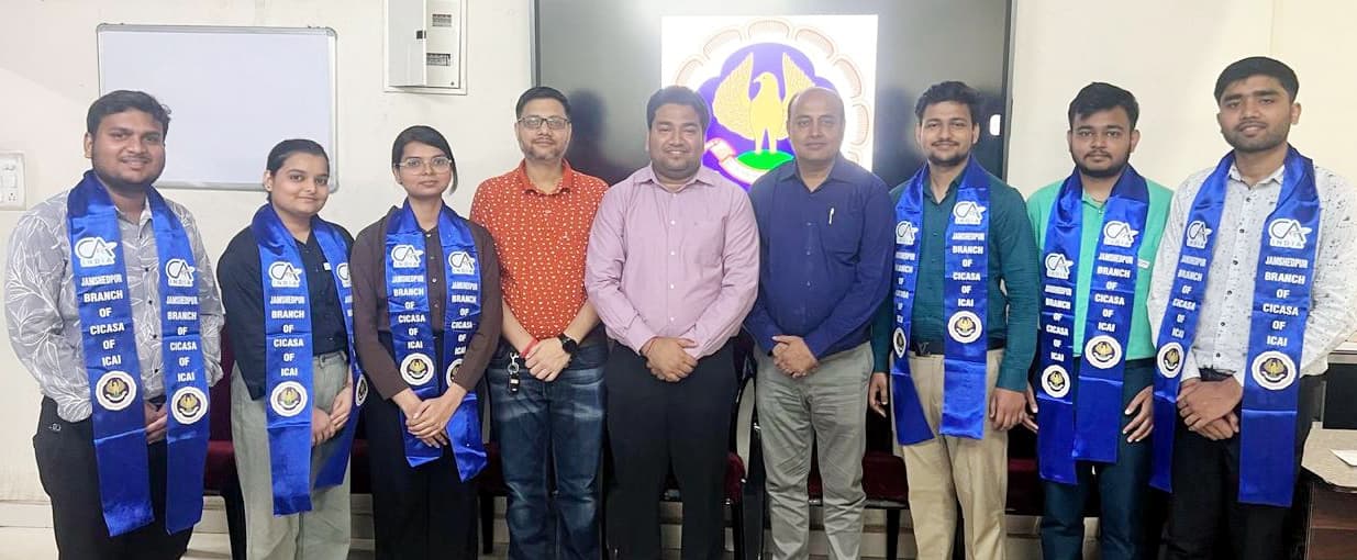 Jamshedpur news. आइसीएआइ जमशेदपुर शाखा की नयी छात्र इकाई घोषित