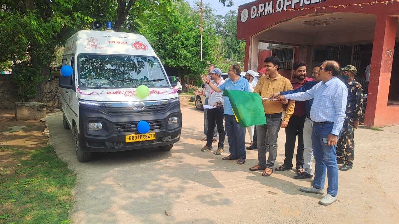 मुंगेर सदर अस्पताल को मिला डीप फ्रीजर युक्त शव एंबुलेंस