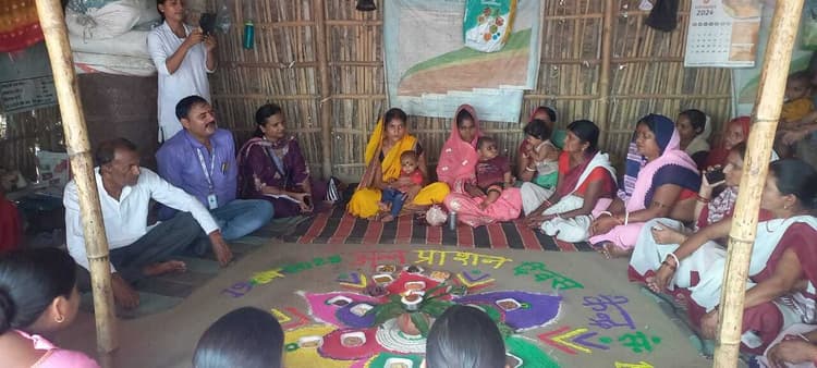आंगनबाड़ी केंद्रों पर मनाया गया अन्नप्राशन दिवस