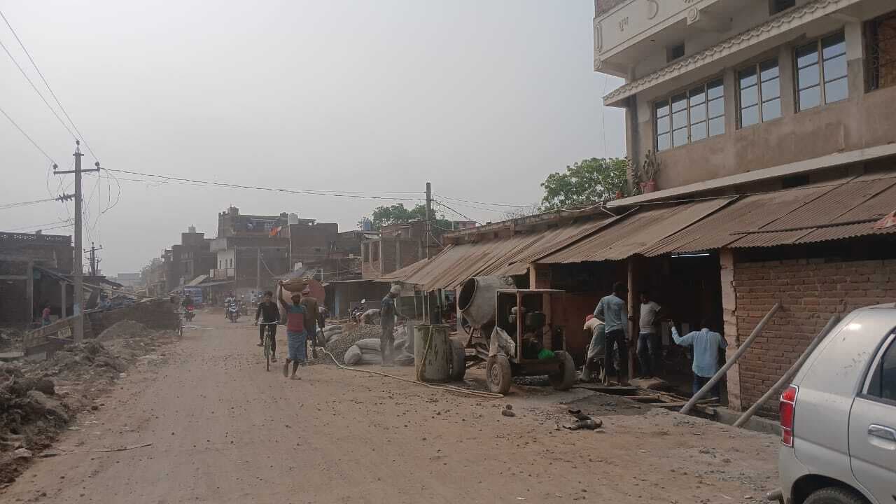 हनवारा-सन्हौला मुख्य मार्ग का जीर्द्धोद्धार प्रारंभ