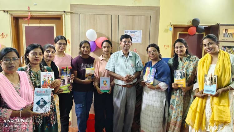 विश्व पुस्तक दिवस पर व्याख्यान सह सम्मान समारोह