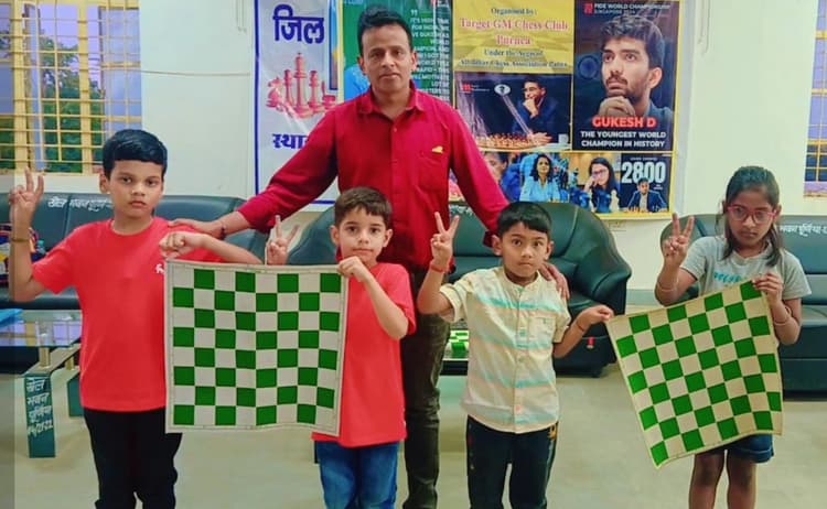 शतरंज स्टेट चैंपियनशिप में जिले से चार खिलाड़ी ले रहे हैं हिस्सा