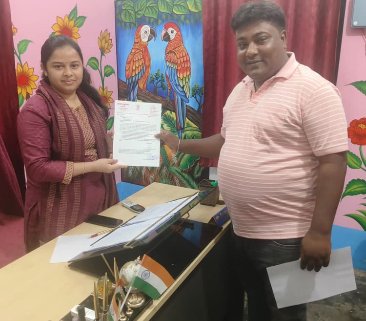 नगर पंचायत भवानीपुर के कार्यालय भवन के लिए मुख्य पार्षद ने दिया जमीन का सुझाव