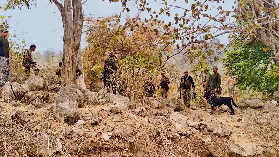 Gaya News : नक्सली गतिविधियों के विरुद्ध डुमरिया के जंगलों में सर्च अभियान