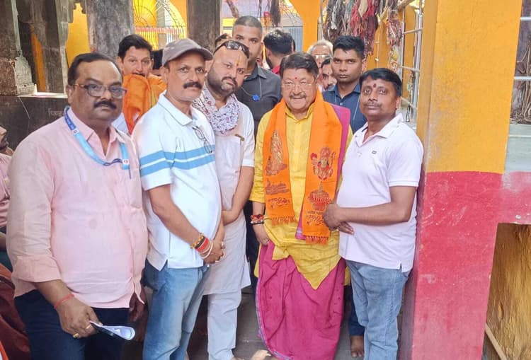 भाजपा के राष्ट्रीय महासचिव का स्थानीय नेताओं ने किया स्वागत