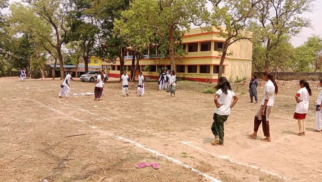 कबड्डी में छात्राओं का दिखा रुझान