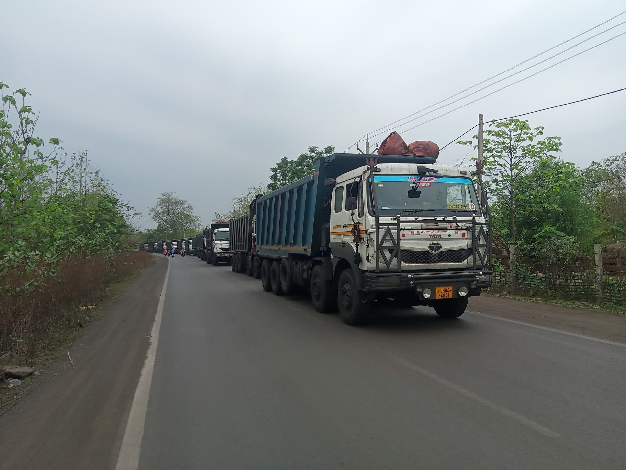 गोविंदपुर-साहिबगंज स्टेट हाइवे पर लगा जाम