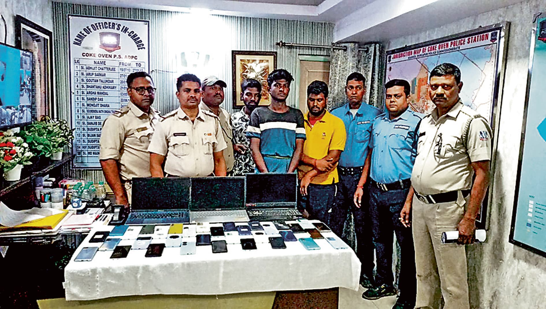 सेलफोन चोरी में लिप्त तमिलनाडु गैंग का भंडाफोड़, तीन सदस्य हुए गिरफ्तार