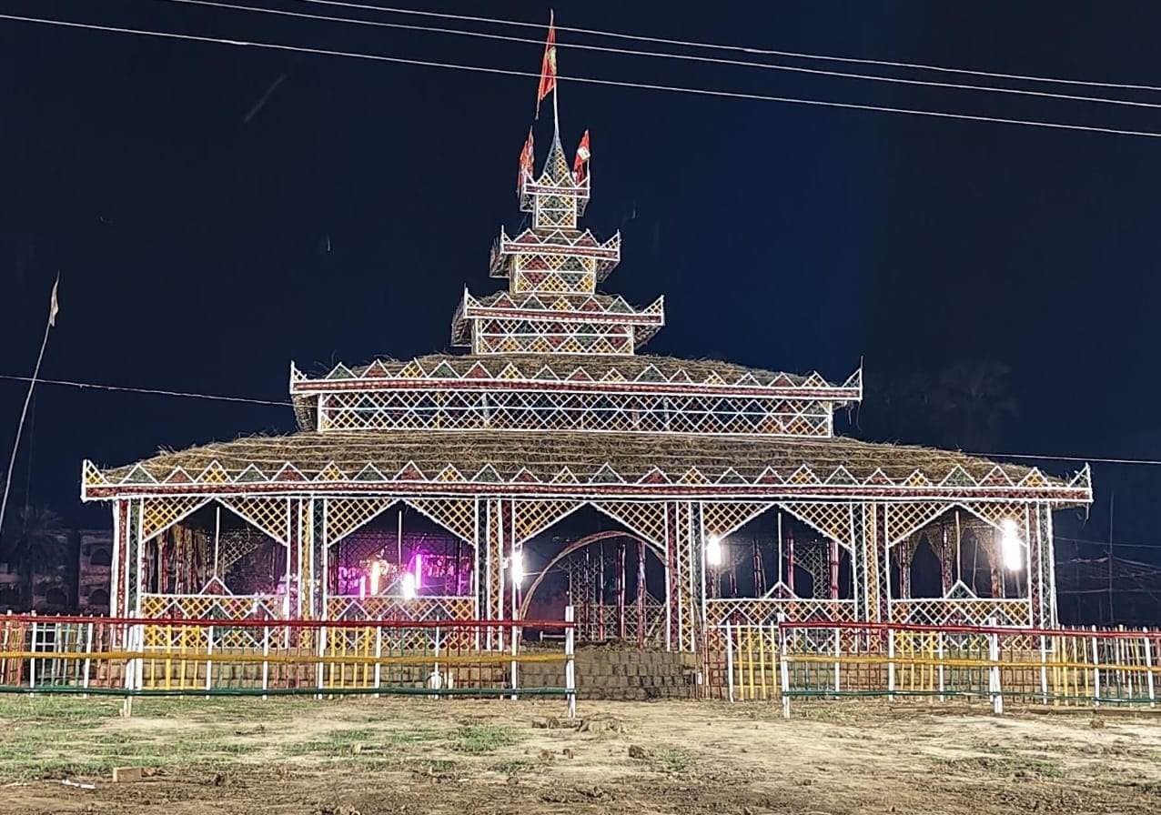 Bhagalpur news कुमैठा में सहस्त्र चंडी महायज्ञ को ले भव्य कलश शोभायात्रा