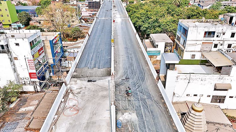Ranchi News: रातू रोड एलिवेटेड कॉरिडोर में फिनिशिंग का काम तेज