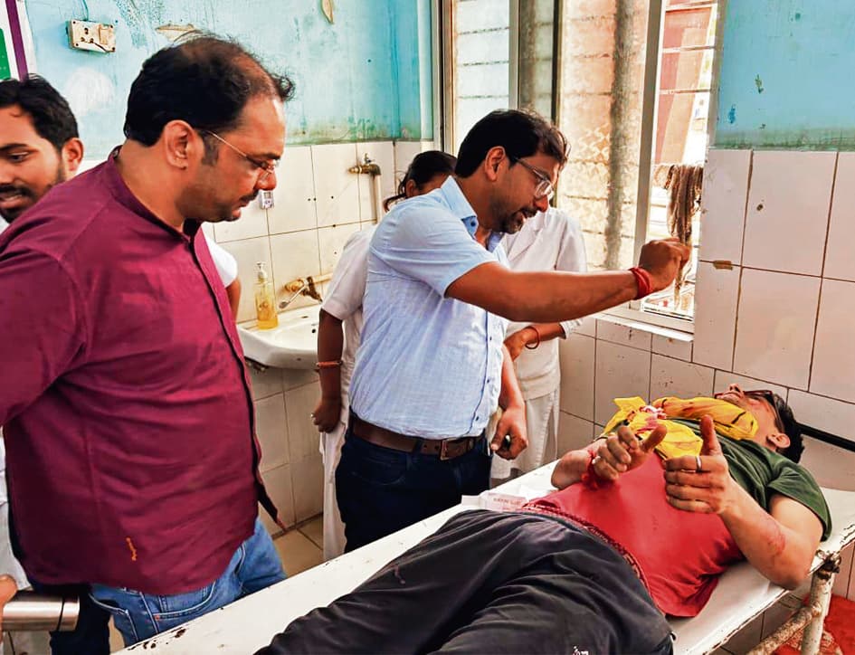 Jehanabad : गमछा लौटाने के विवाद में अपराधियों ने व्यवसायी के बेटे को मारी गोली