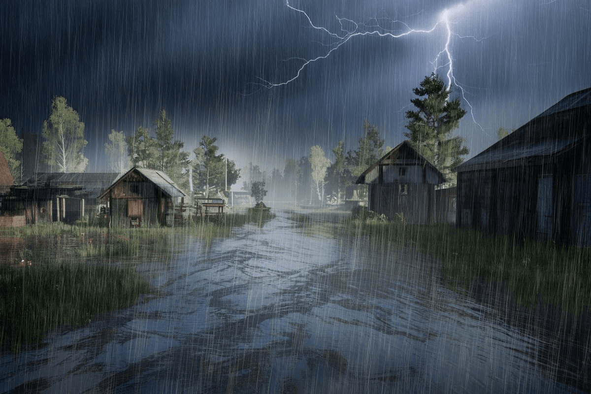 Heavy rain in Mizoram and Tripura