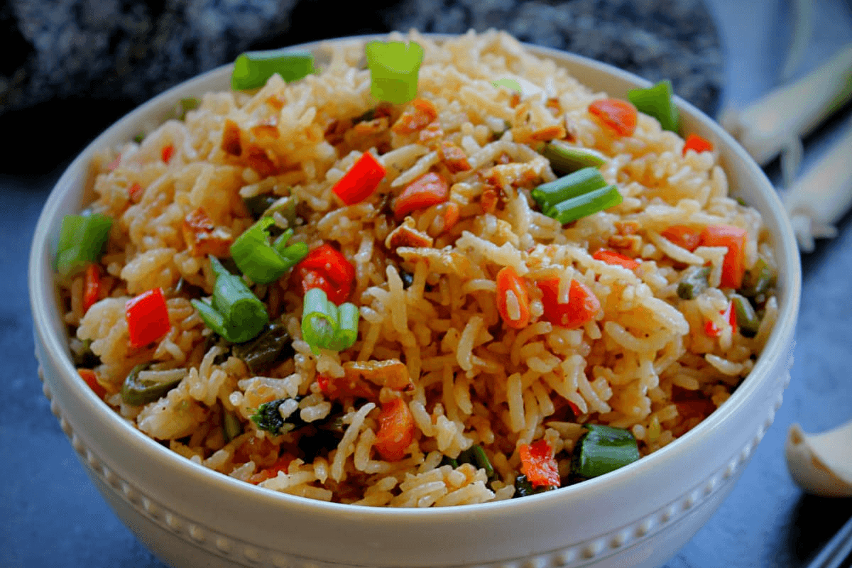 Chilli Garlic Fried Rice Recipe
