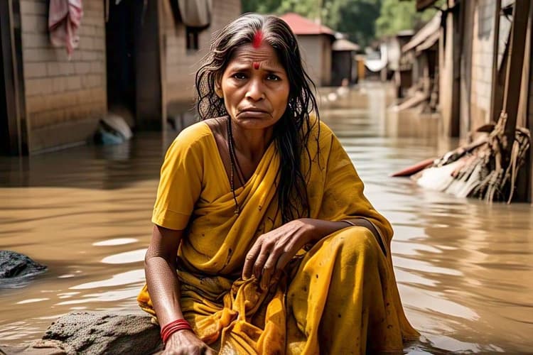 Flood : पत्नी को अकेला छोड़ दूसरे राज्यों में कमाने निकल जाते हैं पति, सालों नहीं आते, बाढ़ अलग कर देता है दोनों को