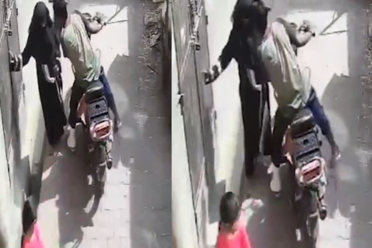 मुस्लिम लड़की को जबरन किस कर भागा युवक, देखें वीडियो, सरेआम बदतमीजी