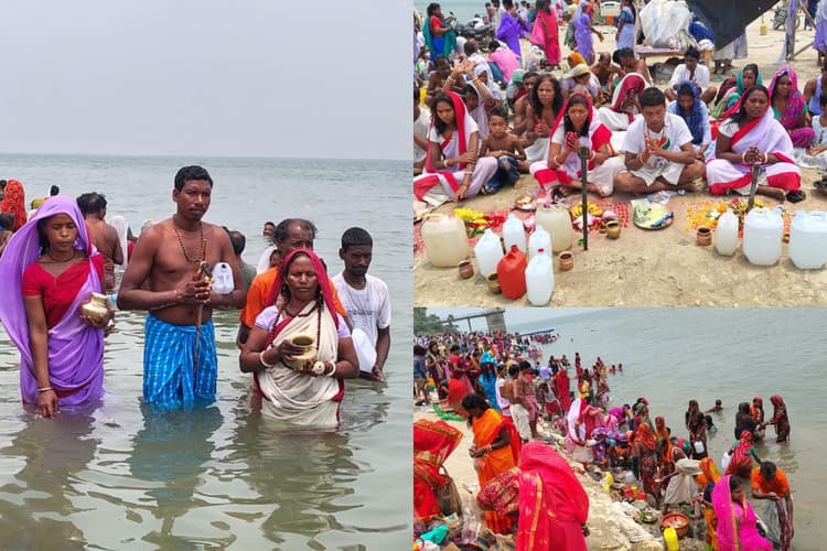 बुद्ध पूर्णिमा पर झारखंड में श्रद्धालुओं ने गंगा में लगायी आस्था की डुबकी, साफा होड़ आदिवासियों ने ऐसे की पूजा-अर्चना