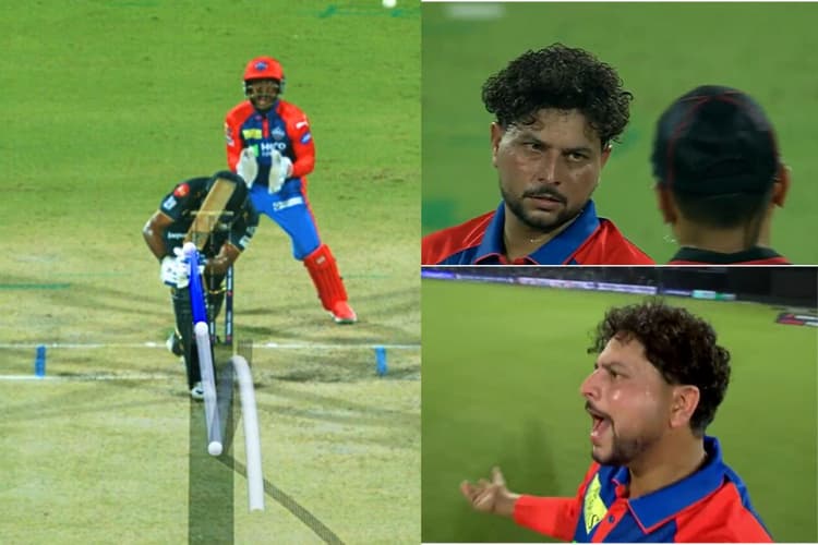 अंपायर के ऊपर ही भड़क गए कुलदीप यादव, आंखें तरेरी-गुस्सा निकाला, जब DRS फेल हुआ, देखें Video