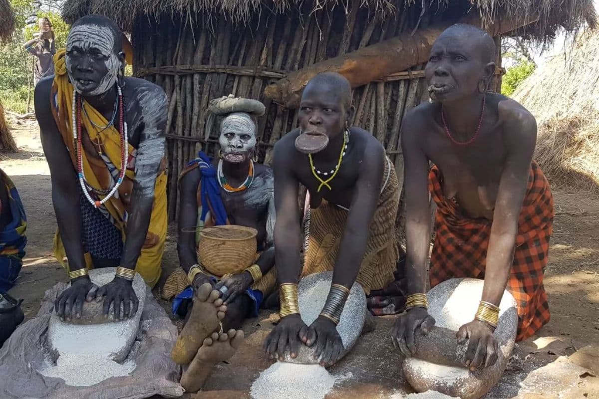 Mursi Tribe Tradition of Cutting Lips of Girls