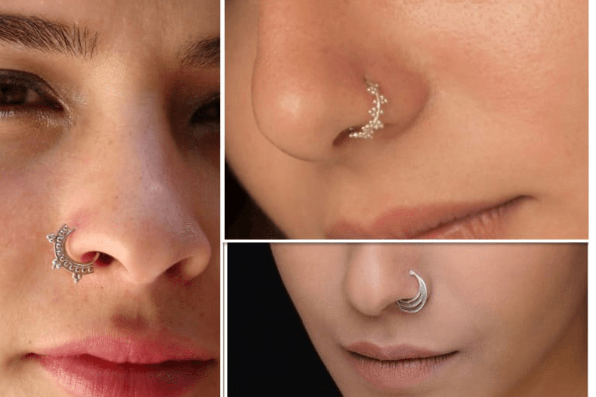Silver Nose Rings
