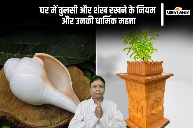 Astro Tips: मानसिक शांति चाहिए तो तुलसी और शंख रखें घर की इस दिशा में, जानें सही तरीका