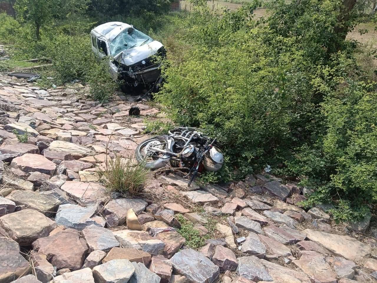 Darbhanga News: कार से आमने-सामने की टक्कर में सरैया रतनपुरा के बुलेट सवार की मौत