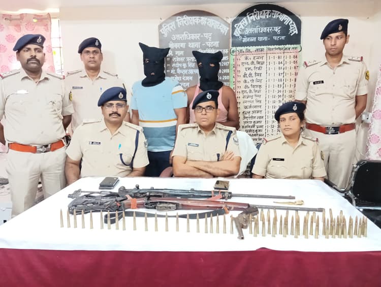 मोकामा में पुलिस व अपराधियों के बीच मुठभेड़, दो हुए गिरफ्तार