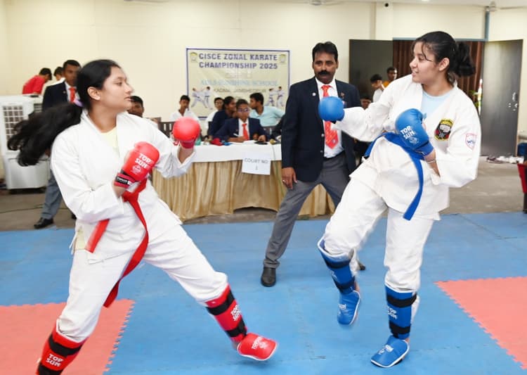 Jamshedpur Cisce zonal krate championship: सीआइएससीइ जोनल कराटे चैंपियनशिप में 126 खिलाड़ी हुए शामिल