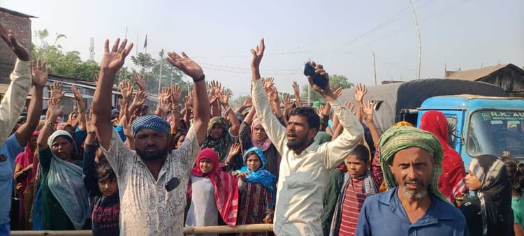 घायल व्यक्ति की इलाज के दौरान मौत, सड़क जाम