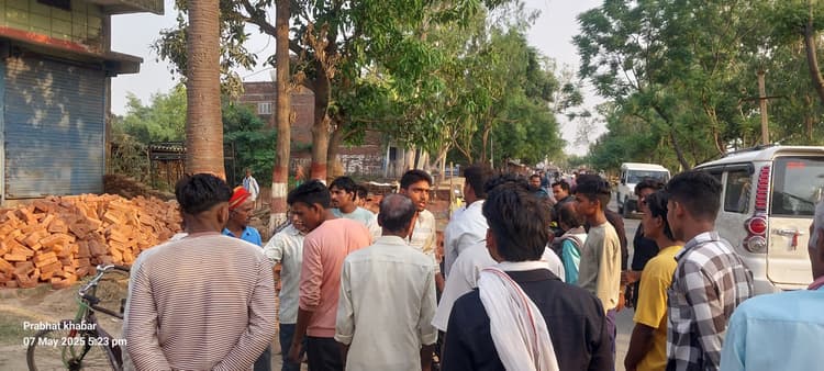 तेज रफ्तार बाइक ने साइकिल सवार को मारी टक्कर, हालत गंभीर