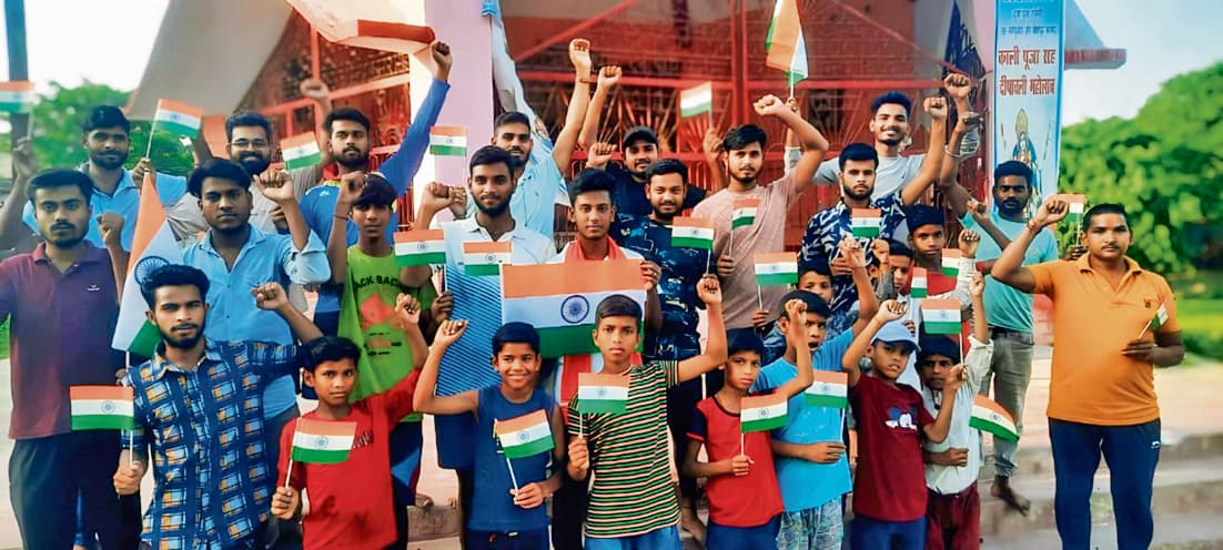 Bhagalpur news बैडमिंटन संघ के तत्वावधान में तिरंगा यात्रा निकाली