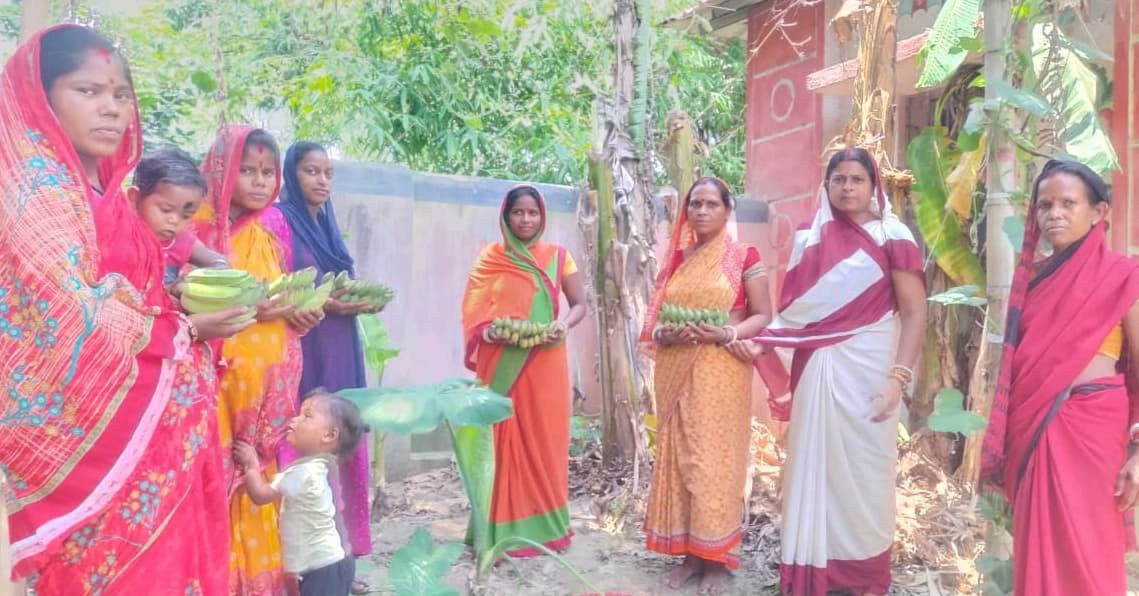 आंगनबाड़ी में पोषण वाटिका कार्यक्रम शुरू